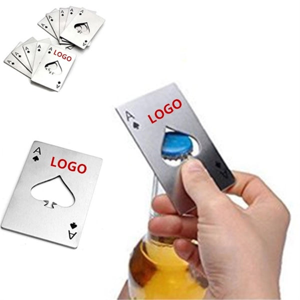 Poker Shaped Bottle Opener