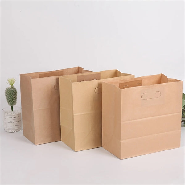 11x6x11 Kraft Paper Takeout Bag