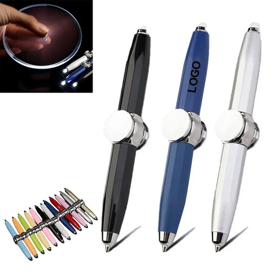 Creative Multi Function Fingertip Gyro LED Stylus Pen
