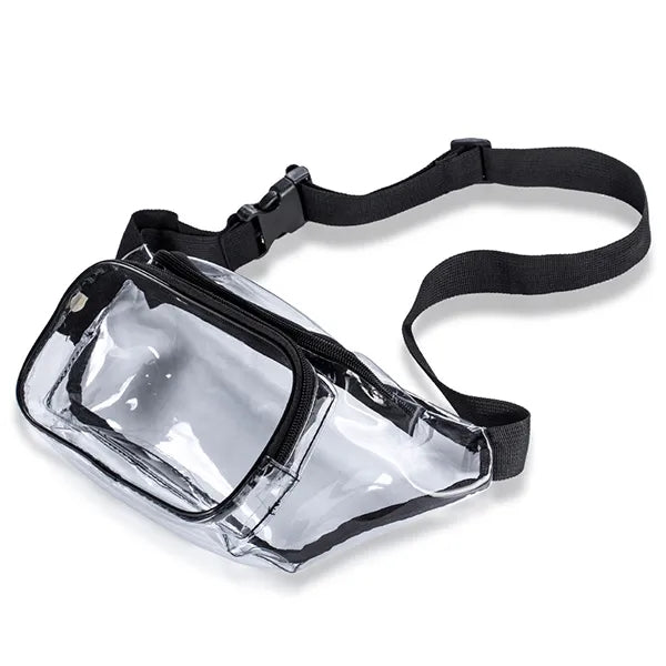 Two Zipper Pockets Clear PVC Bag