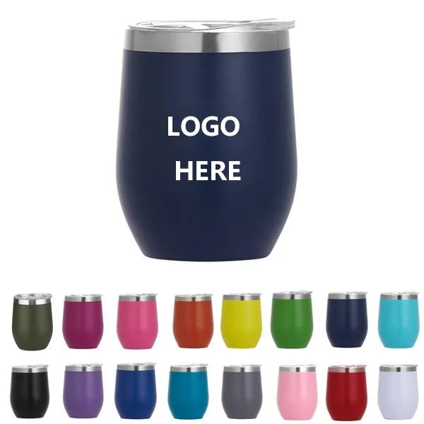 12 oz Insulated Stainless Steel Wine Tumbler