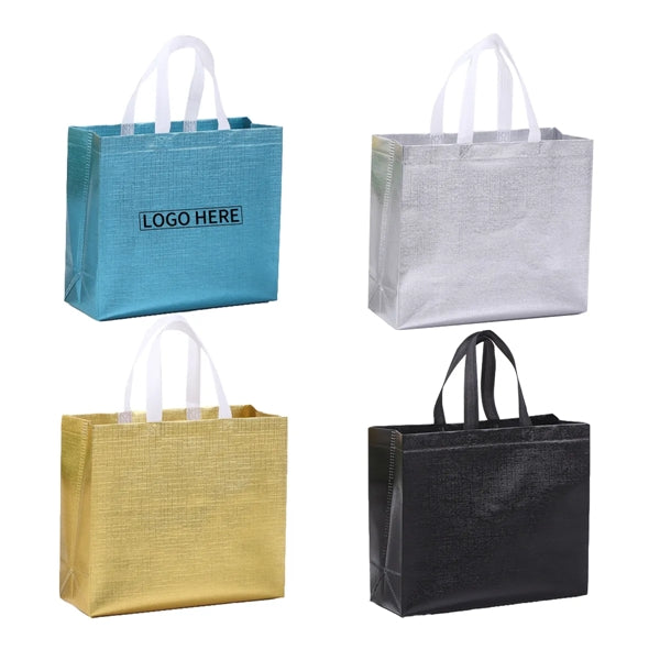 Laser Coated Aluminum Film Non-woven Tote Bag