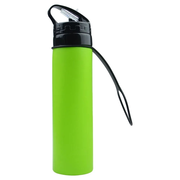 21oz. Collapsible Silicone Sports Water Bottles
