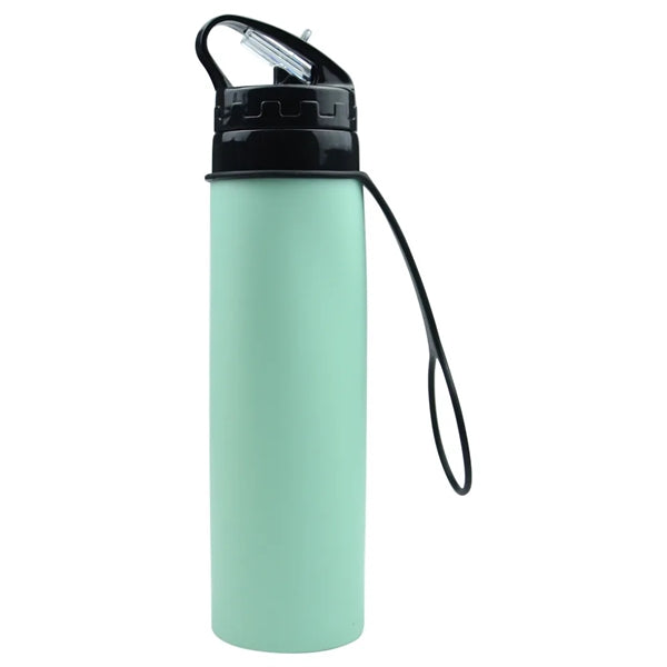 21oz. Collapsible Silicone Sports Water Bottles