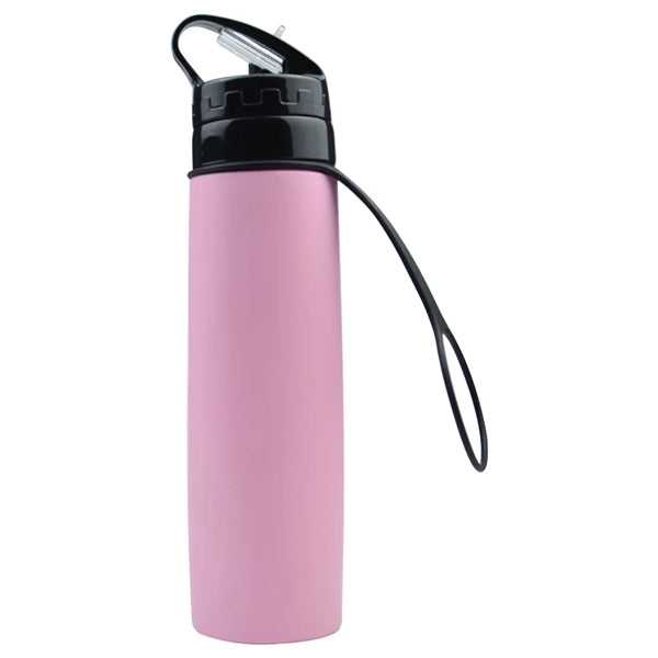 21oz. Collapsible Silicone Sports Water Bottles