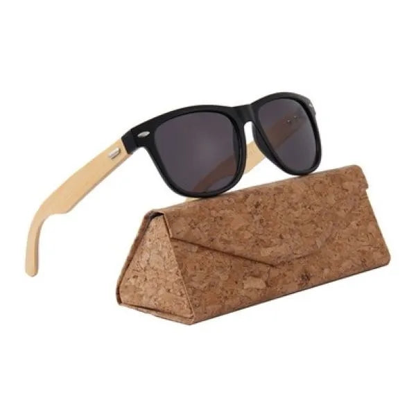 Natural Cork Folding Wood Case for Wooden Sunglasses