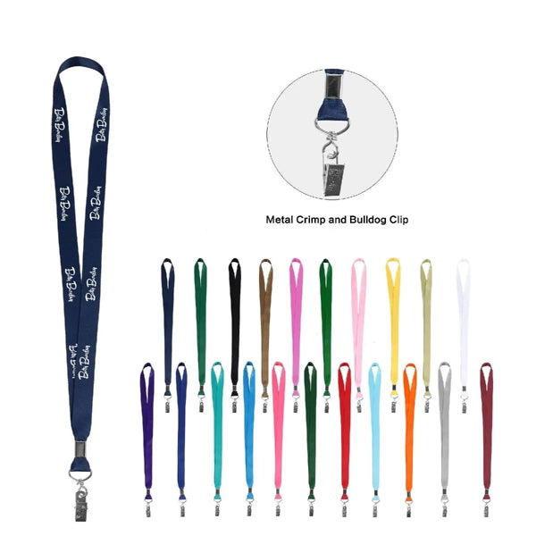 3/4" Full Color Dye Sublimated Lanyard with Bulldog Clasp