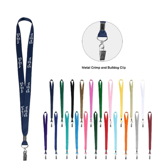 3/4" Full Color Dye Sublimated Lanyard with Bulldog Clasp