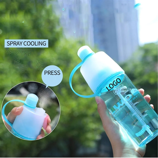 22Oz Drinking And Spray Sports Water Bottle