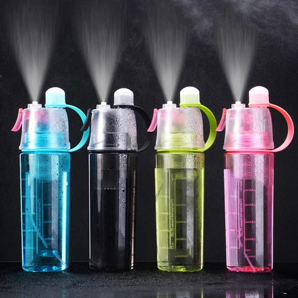 22Oz Drinking And Spray Sports Water Bottle