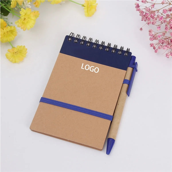 Kraft Paper Notepad Pen Holder
