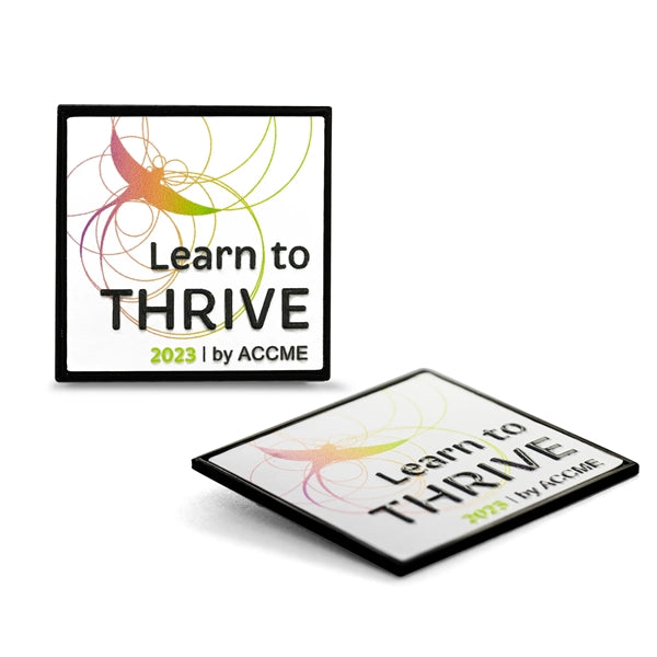 3D Texture Print Lapel Pins w/ Magnet Backing