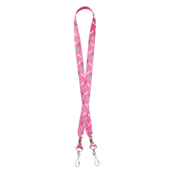 3/4" Custom Double Ended Full Color Sublimated Lanyard