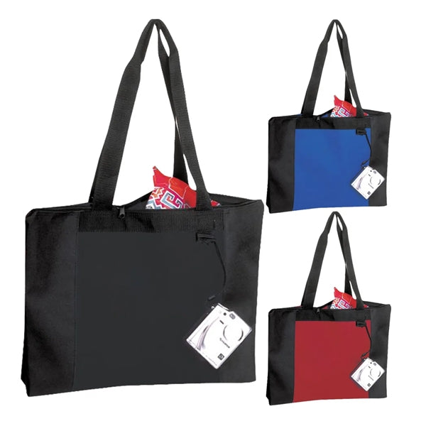 Poly Zipper Tote Bag