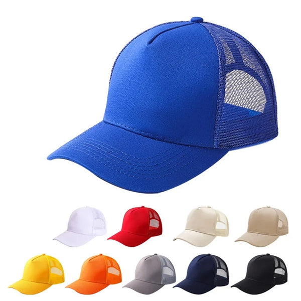 5 Panel Trucker Hat Or Mesh Back Baseball Cap
