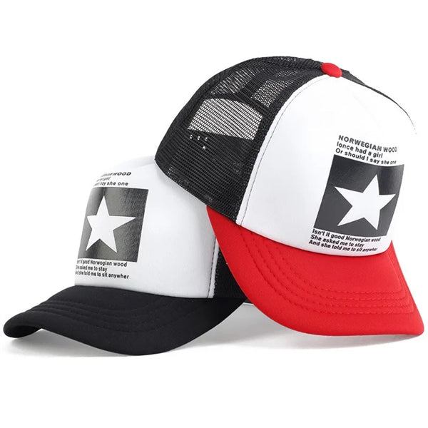 5 Panel Trucker Hat Or Mesh Back Baseball Cap