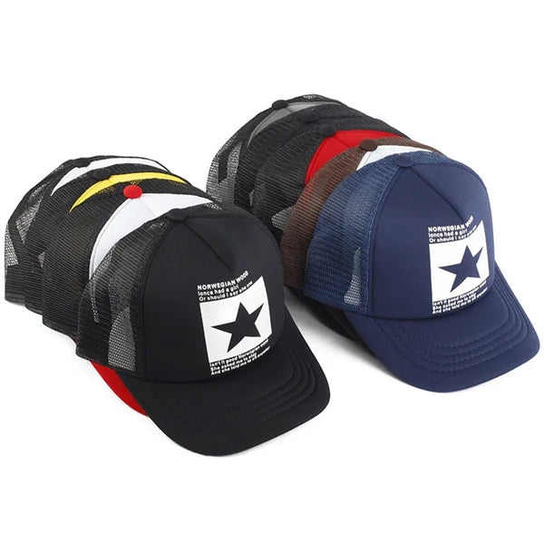 5 Panel Trucker Hat Or Mesh Back Baseball Cap