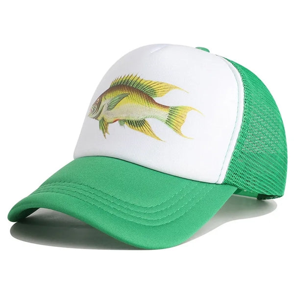 Full Color Imprint 5 Panel Trucker Hat Or Mesh Back Cap