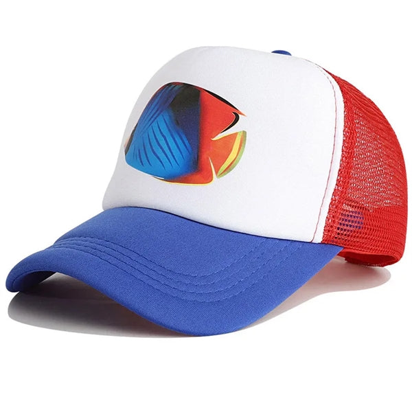 Full Color Imprint 5 Panel Trucker Hat Or Mesh Back Cap