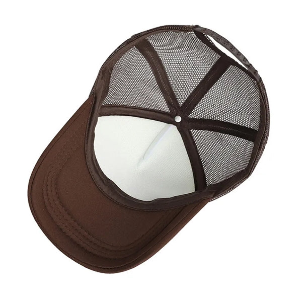 Full Color Imprint 5 Panel Trucker Hat Or Mesh Back Cap
