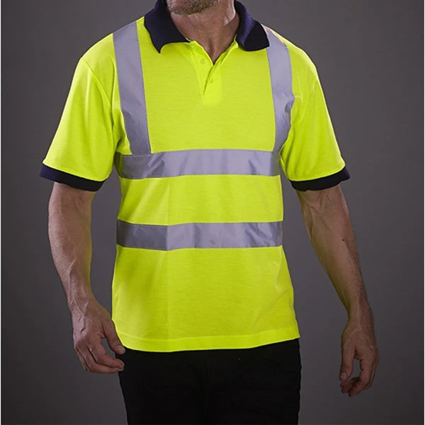 High Visibility Safety Polo Shirt Short Sleeves