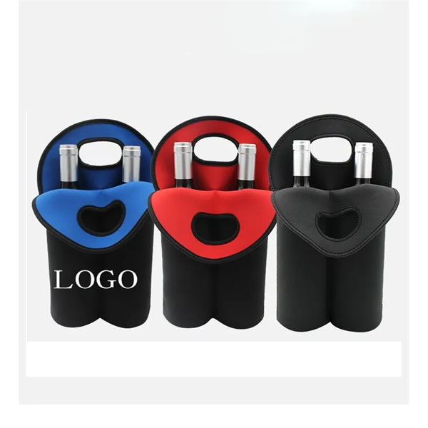 2-Bottle Set Wine Carrier Tote Bag