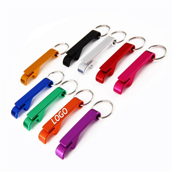 Aluminum Bottle Opener With Key Chain