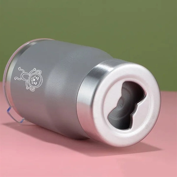 14oz Vacuum Insulated Beer Bottle with Opener