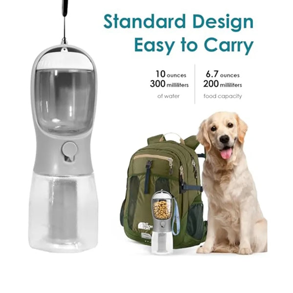 3 in 1 Mufti-function Dog Water Bottle Travel Cup