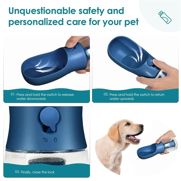 3 in 1 Mufti-function Dog Water Bottle Travel Cup