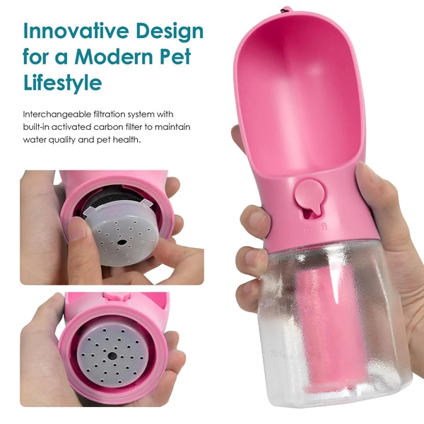 3 in 1 Mufti-function Dog Water Bottle Travel Cup