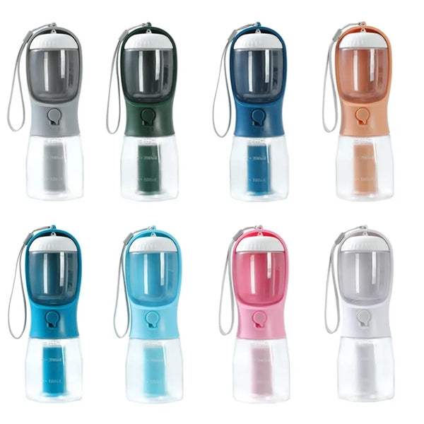 3 in 1 Mufti-function Dog Water Bottle Travel Cup