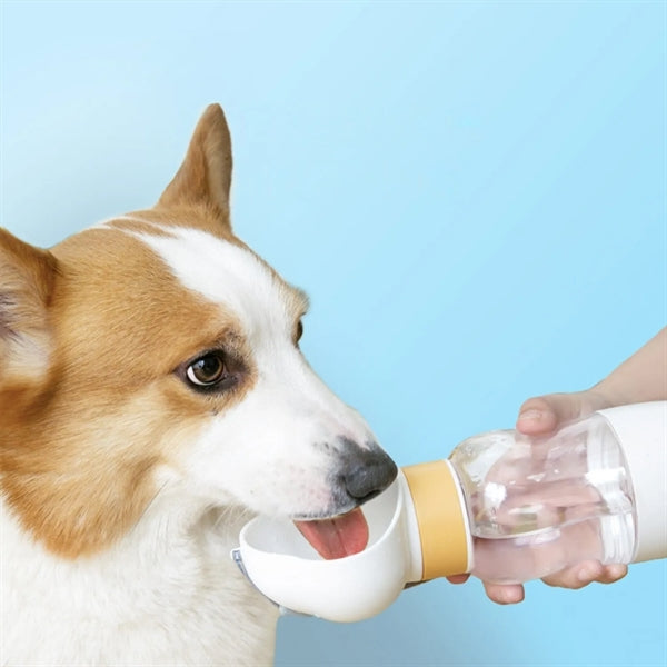 Outdoor Portable Pet Water Bottle with Food Container