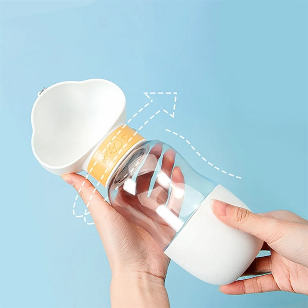 Outdoor Portable Pet Water Bottle with Food Container