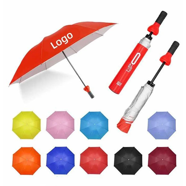 Gift Travel Rainy Sunny Wine Bottle Shape Umbrella