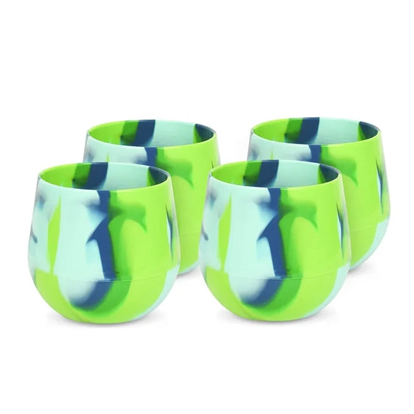 Multicolor Unbreakable Silicone Wine Glasses 13.5oz 400ml