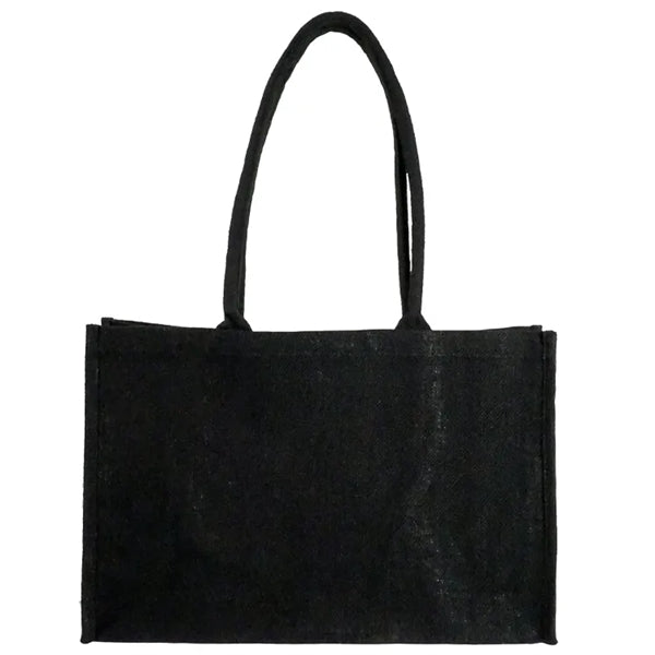 Seattle Recycled Cotton Front Pocket Jute Shopper Tote Bag