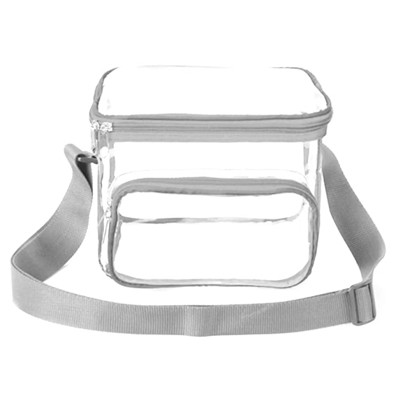 Clear Lunch Bag with Shoulder Strap (9"x8"x6")