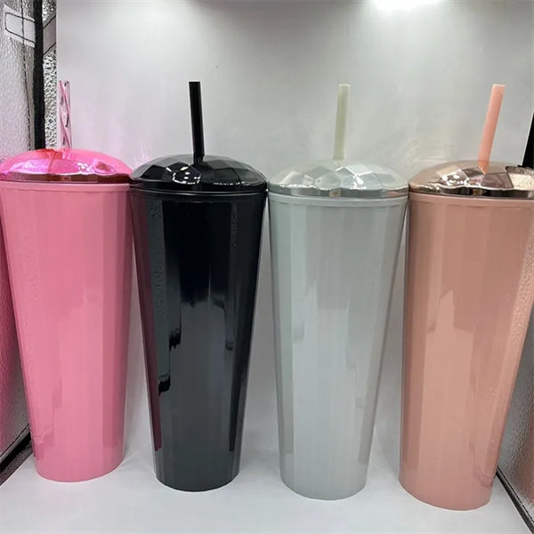 24oz Double Plastic Taro Travel Cup