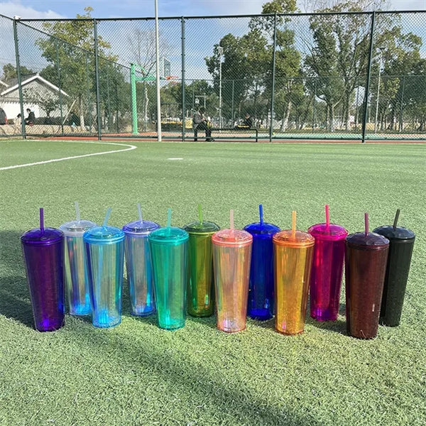 24oz Double Plastic Taro Travel Cup