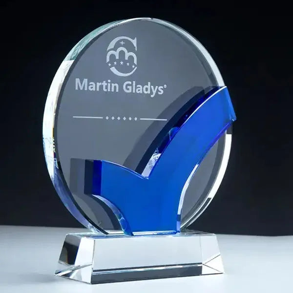 Accomplishment Circle Crystal Award