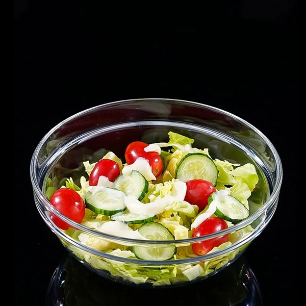 9" Break-Resistant Clear Acrylic Serving Mixing Bowls 2500ml