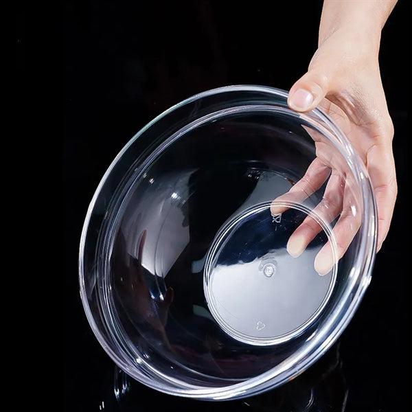 9" Break-Resistant Clear Acrylic Serving Mixing Bowls 2500ml