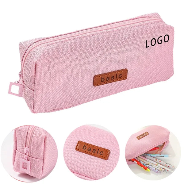 7.8" x 3.15" x 1.97" Durable Zippered Pencil Bag