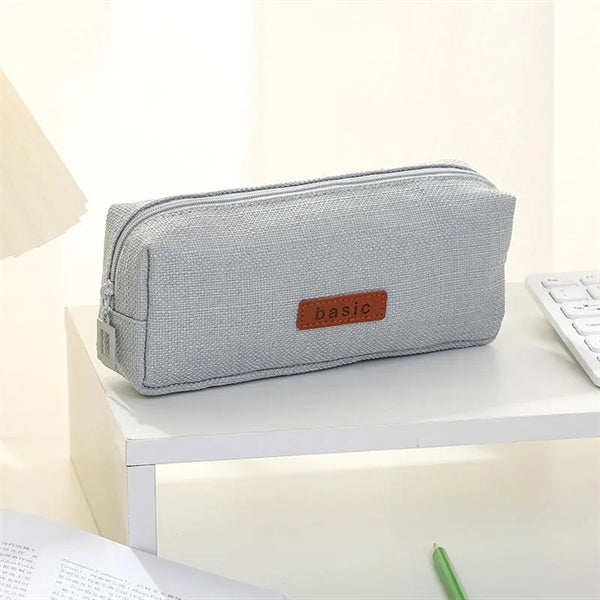 7.8" x 3.15" x 1.97" Durable Zippered Pencil Bag
