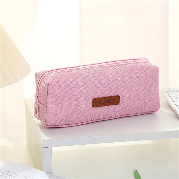 7.8" x 3.15" x 1.97" Durable Zippered Pencil Bag