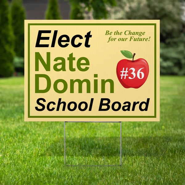 Political Yard Signs 24" x 18" - Double-Sided