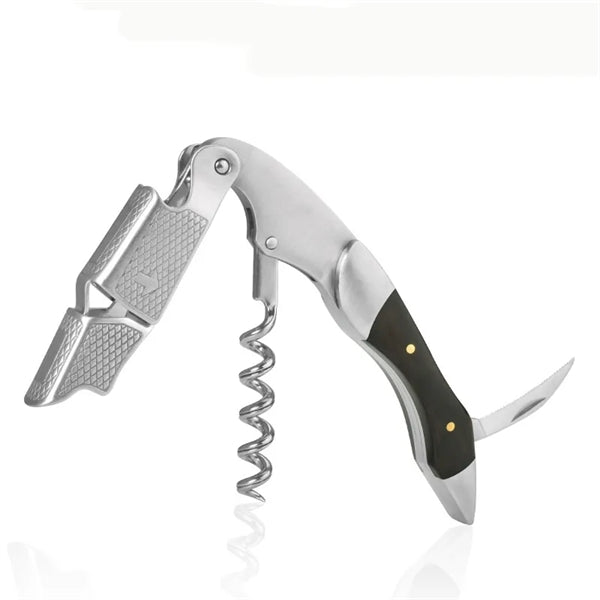Multi-functional Wooden Handle Wine Bottle Opener
