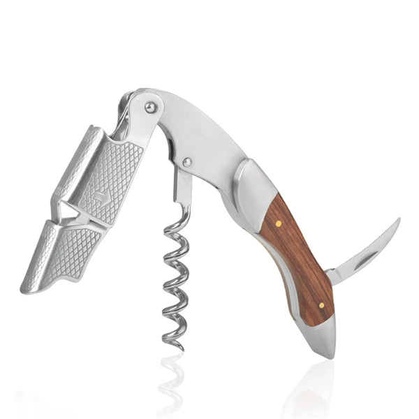 Multi-functional Wooden Handle Wine Bottle Opener
