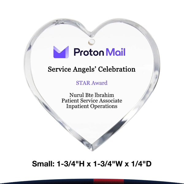 Prexcy Heart-Shaped Plaque